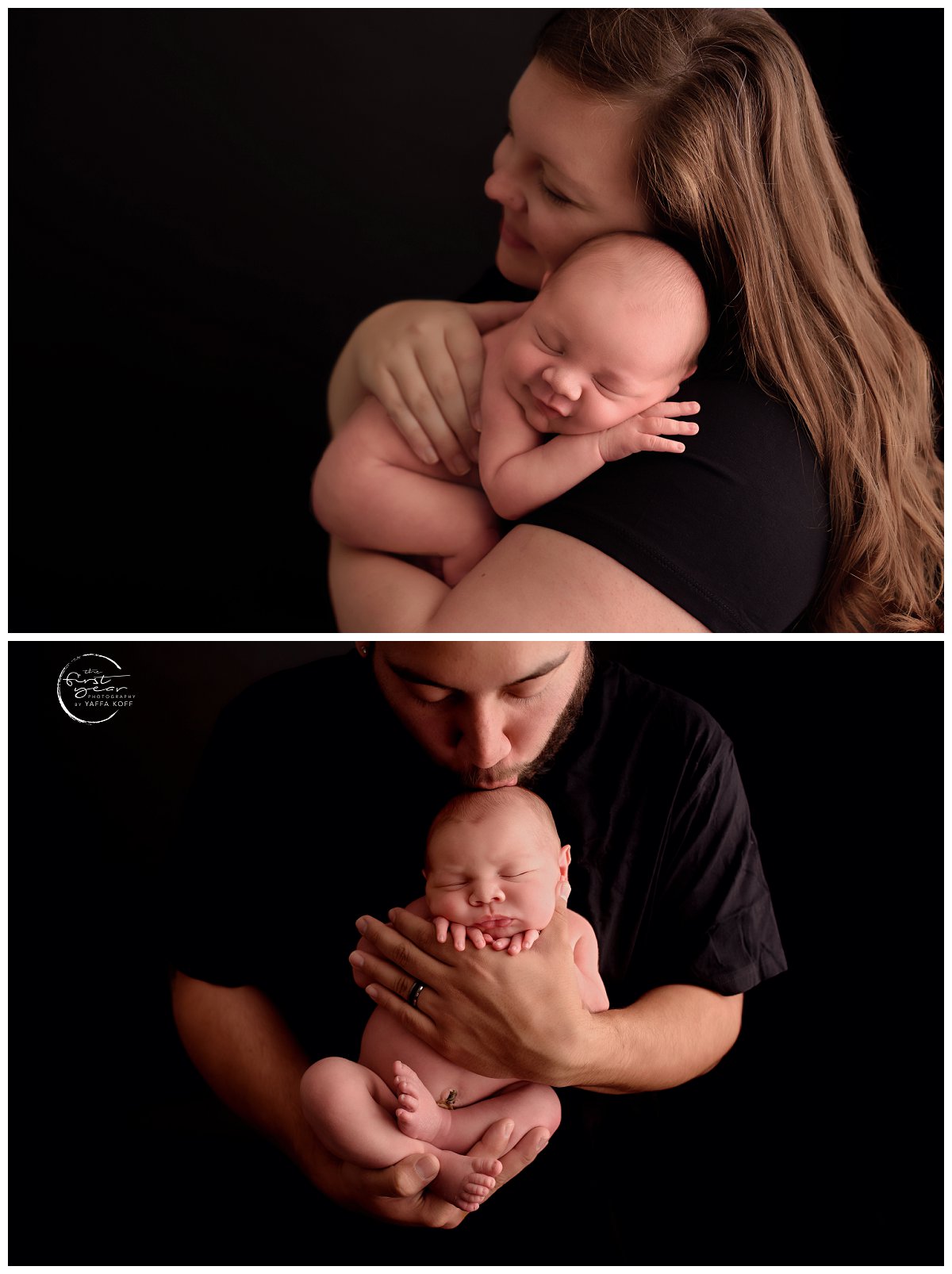 Newborn parent poses
