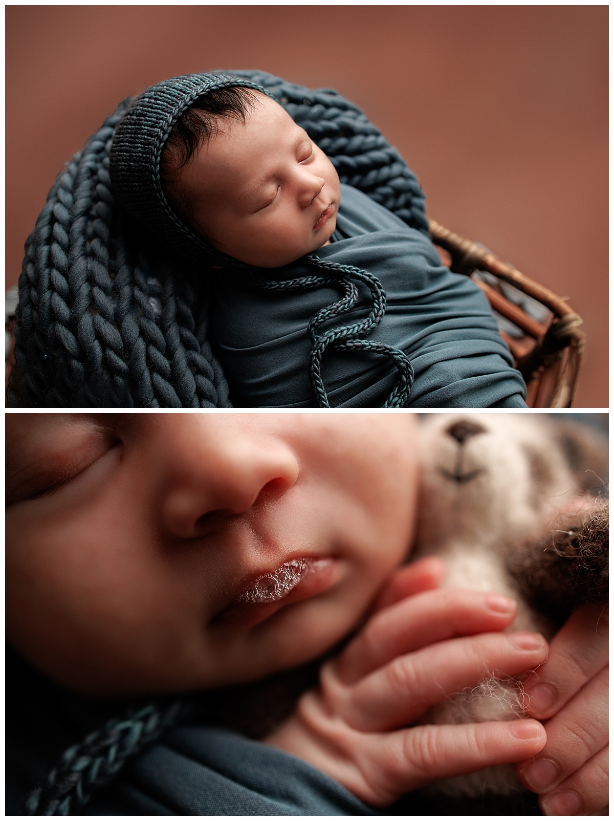 Baby lays fast asleep showing the Best Time For Your Newborn Session